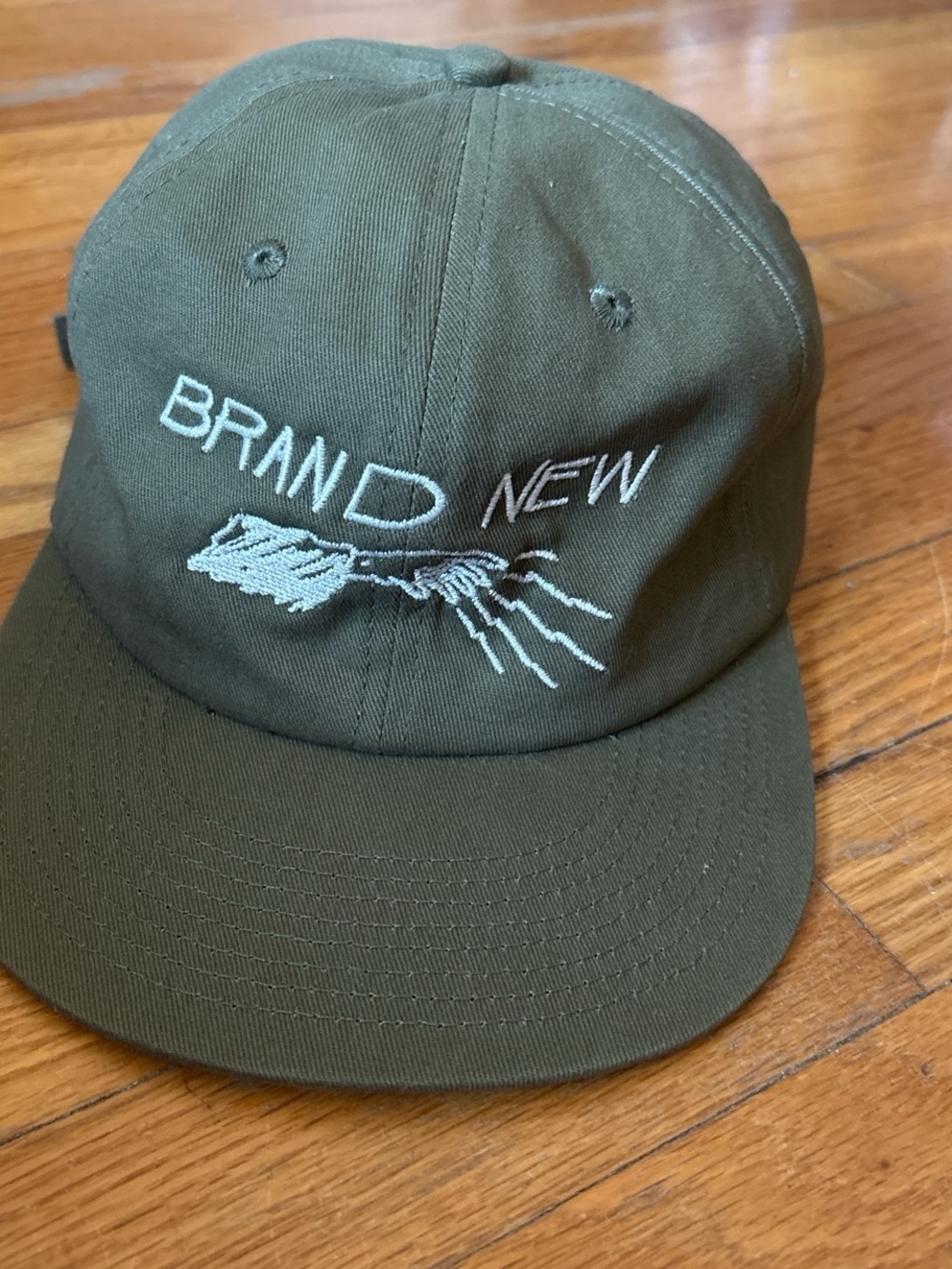 BRAND NEW Olive Green Embroidered Baseball Cap